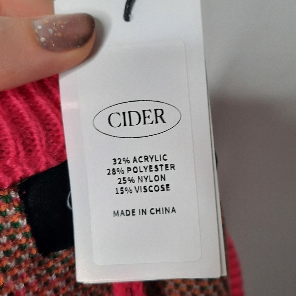 Cider Bright Floral Knit Shorts S NWT - Picture 5 of 5